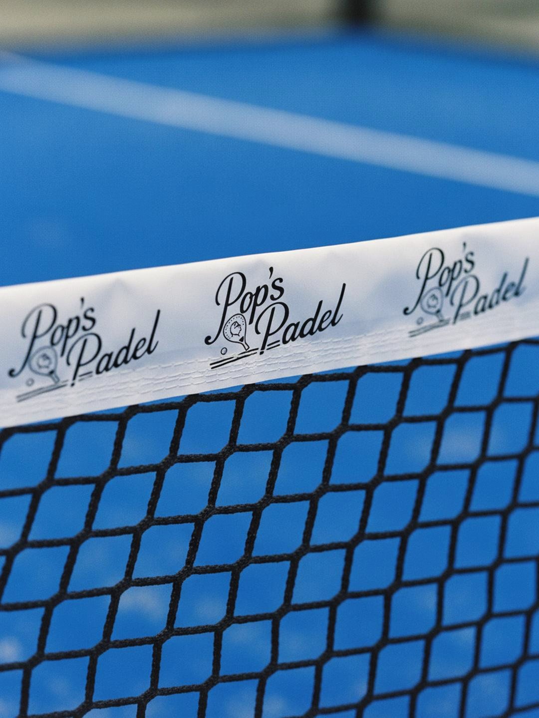 La cinta de la red de Pop's Padel
